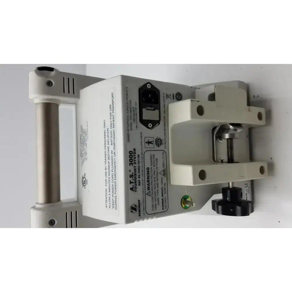 Vendor Unknown - MANUAL REVIEW Zimmer Hall ATS 3000 Automatic Tourniquet System 60-3000-101-00 Automatic Tourniquet System, second-hand product photo 7