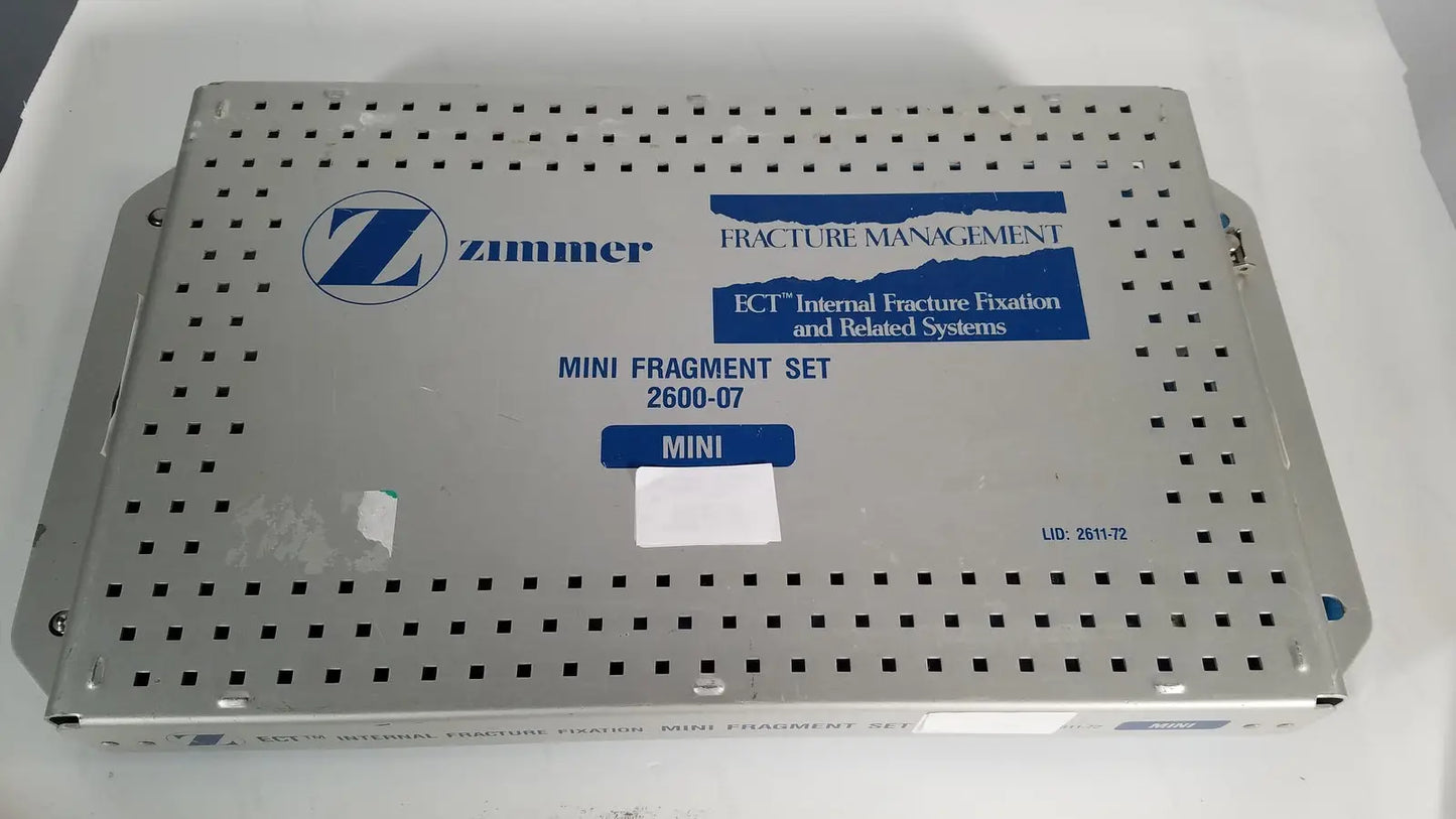 Zimmer Mini Fragment Set 2600-07 Fracture Management Surgical Instrument Set, second-hand product photo 2