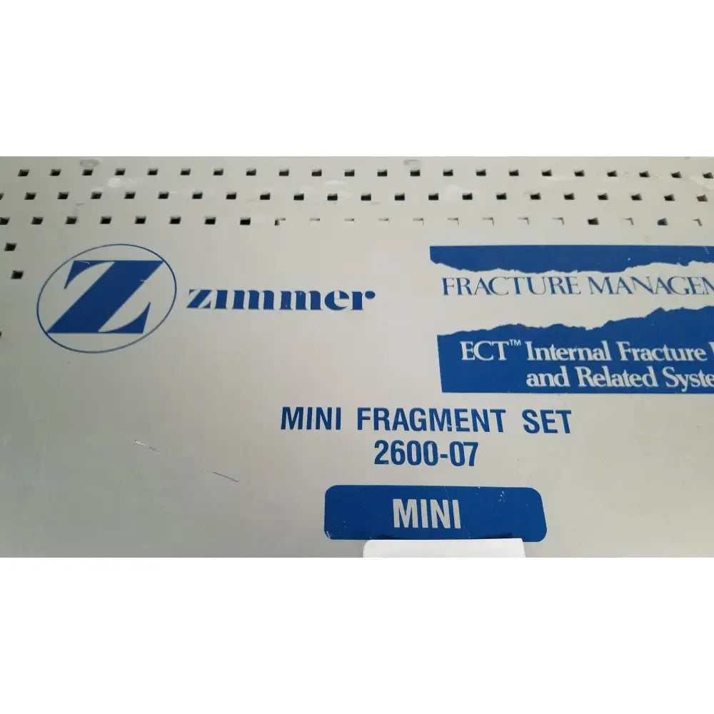 Zimmer Mini Fragment Set 2600-07 Fracture Management Surgical Instrument Set, second-hand product photo 3