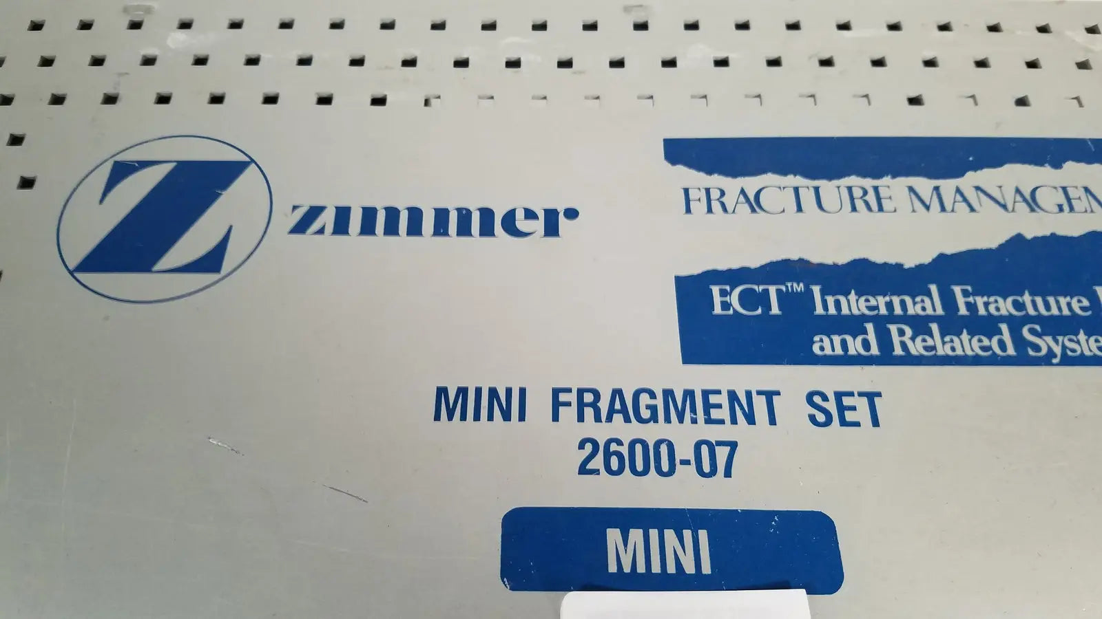 Zimmer Mini Fragment Set 2600-07 Fracture Management Surgical Instrument Set, second-hand product photo 3