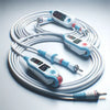 ZOLL 3-Lead ECG/EKG Patient Monitoring Cable- lot of 2