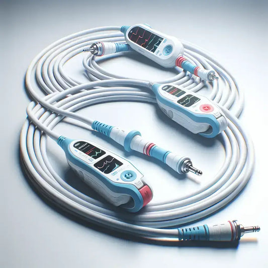 ZOLL 3-Lead ECG/EKG Patient Monitoring Cable- lot of 2 Patient Monitoring Cable, second-hand product photo 1